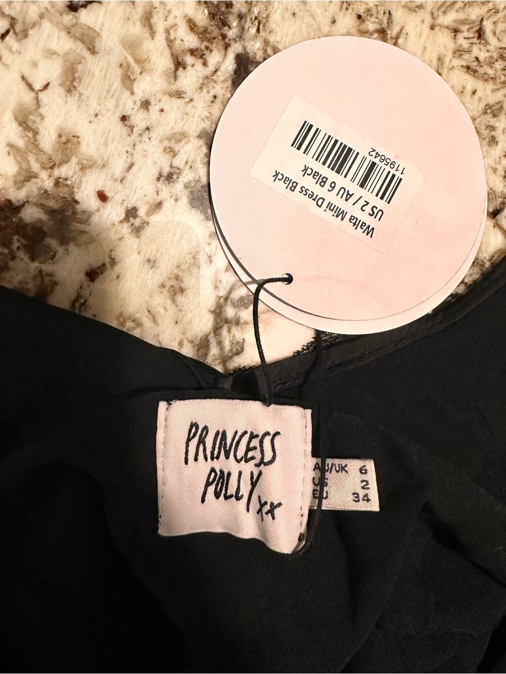 Princess Polly Black Mini Dress